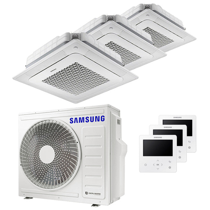 Samsung Cassetta Windfree 4-Wege-Test-Split-Klimaanlage 7000+12000+12000 BTU