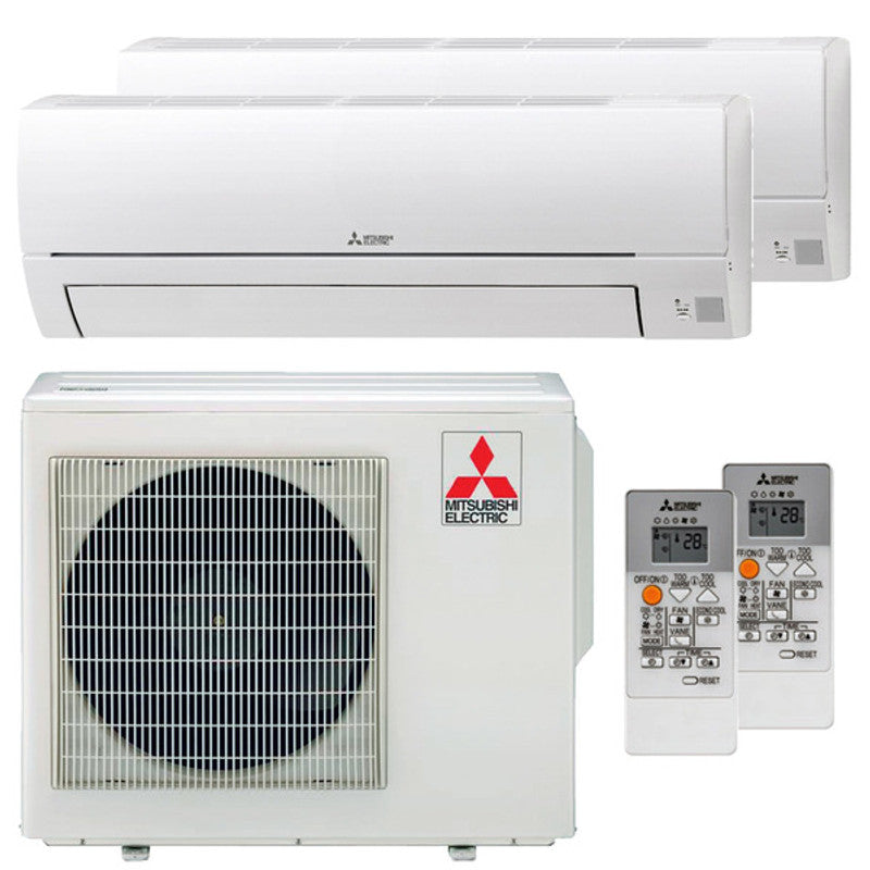 Mitsubishi Electric MSZ-HR Dual-Split-Klimaanlage 12000+18000 BTU Inverter A+