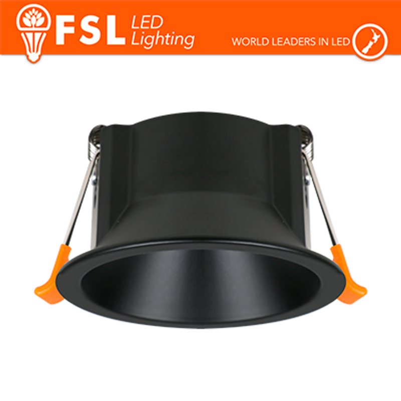 Ring RUNDER fester Ring – Pulverbeschichtetes Aluminium, 75-mm-Loch SCHWARZ