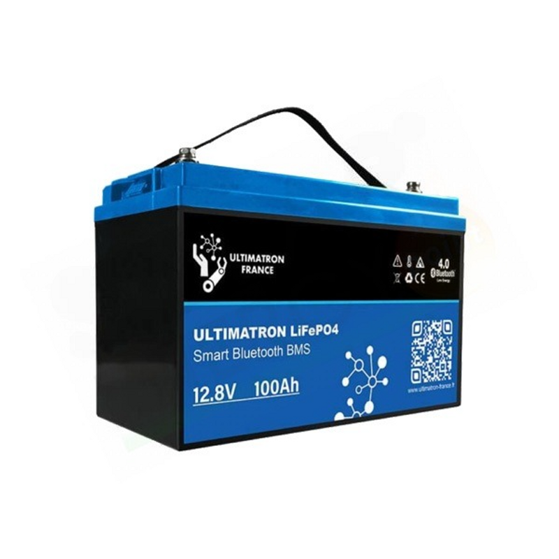 Sma ULTIMATRON FRANCE ULT12-100 – SOLAR-LITHIUM-BATTERIE MIT BMS SMART BLUETOOTH 1
