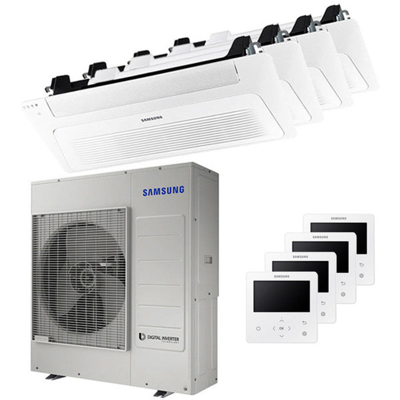 Samsung WindFree 1-Wege-Kassetten-Split-Klimagerät 9000+12000+12000+120