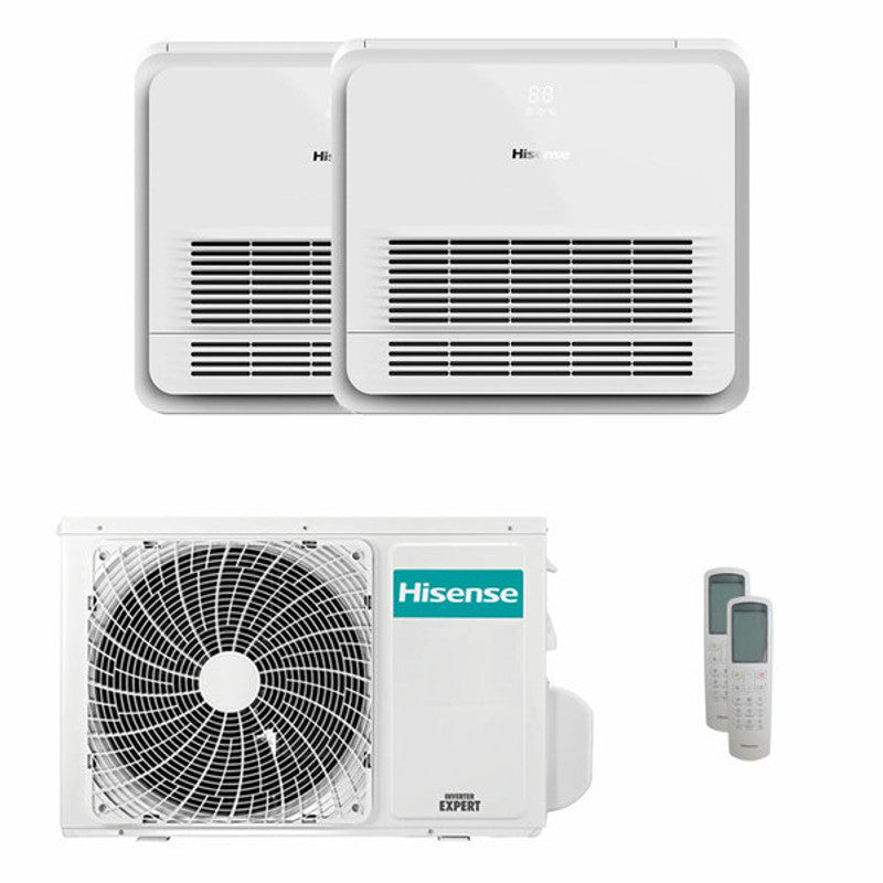 Hisense Console AKT Dual-Split-Klimaanlage 9000+9000 BTU Inverter A++-Einheit und