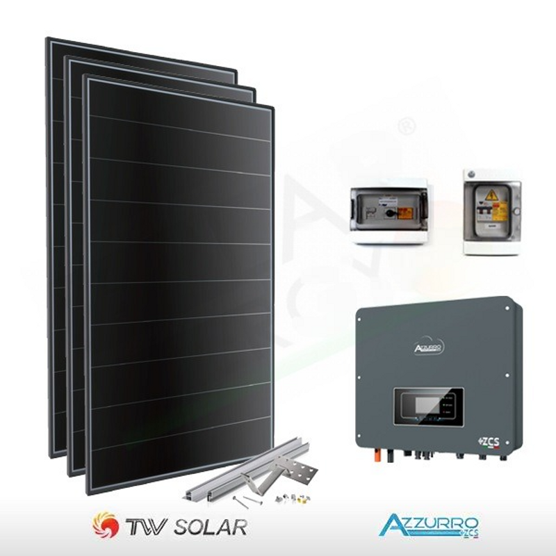 Tongwei Solar PHOTOVOLTAIK-KIT 3,2 KW TONGWEI SOLAR – ZCS FÜR DIE SPEICHERUNG VORBEREITET (KOMPLETT)