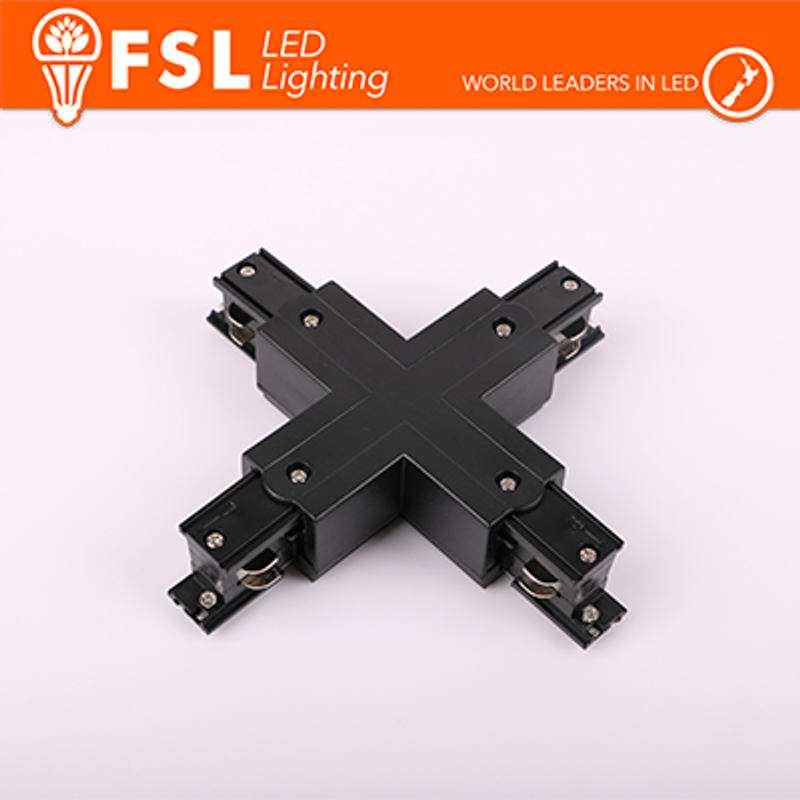 FSL X-Form-Stecker für Dreiphasenschiene – Farbe SCHWARZ