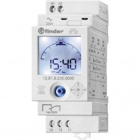 Finder 12.81.8.230 Astronomische Zeitschaltuhr NFC 1 Kontakt