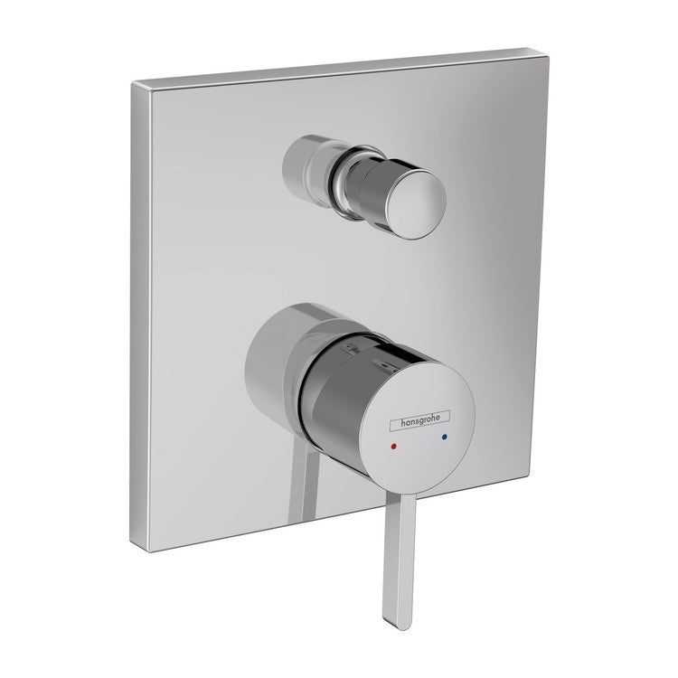 Hansgrohe Einhebel-Wannenmischer, Einbau, mit Rückschlagventil, Chromoberfläche FINORIS 76416000