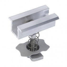 Fischer 00571214 Aluminium-Endklemme für Photovoltaik mit Rahmen Wechselrichter-Wechselrichter-Zubehör