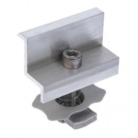 Fischer 00571219 Aluminium-Endklemme für Photovoltaik mit Rahmen Wechselrichter-Wechselrichter-Zubehör