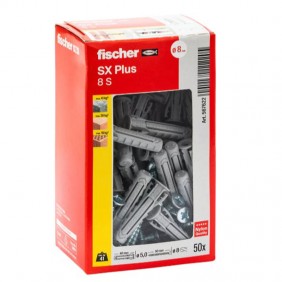 Fischer SX Plus Anker mit Schraube 8x40 mm aus Nylon 50 Stk. 00570022 Spreizdübel