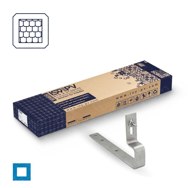 ISY-PV Halterung 4 Solarmodule - Schiefer - Carré BLEU - ISY-B