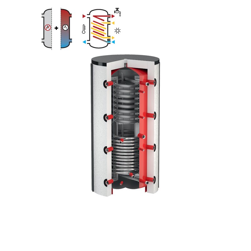 Flamco Frisch. Kombispeicher Duo S 1000