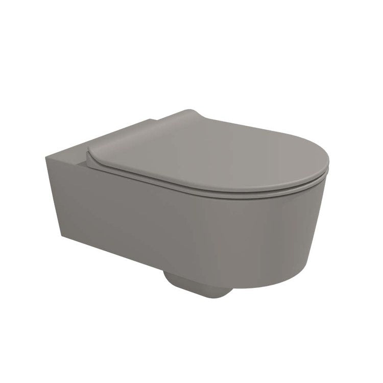 Flaminia Hängendes WC mit goclean®-System, ohne Sitz, Farbe Asche, matte Oberfläche LINK 5051/WCGCEN