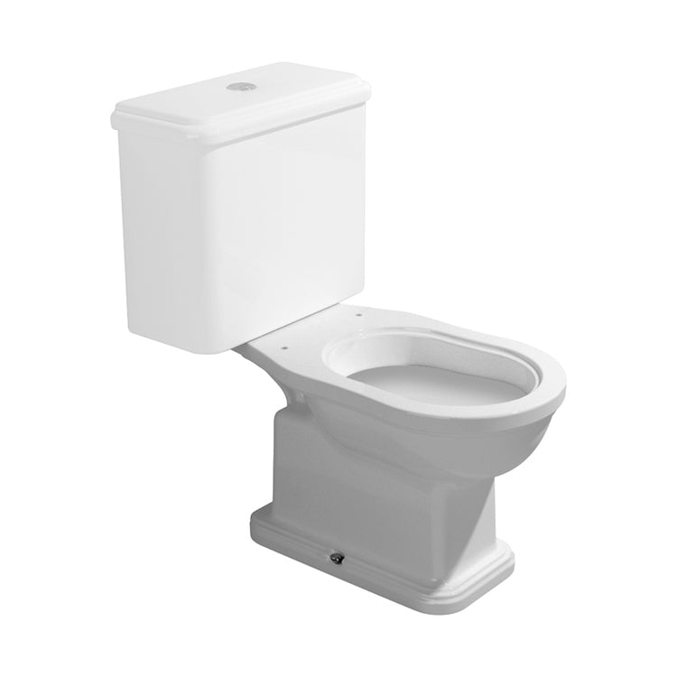 Flaminia Monoblock-WC, mit Bodenabfluss, ohne Sitz, Weiß, glänzende Oberfläche EFI 6001
