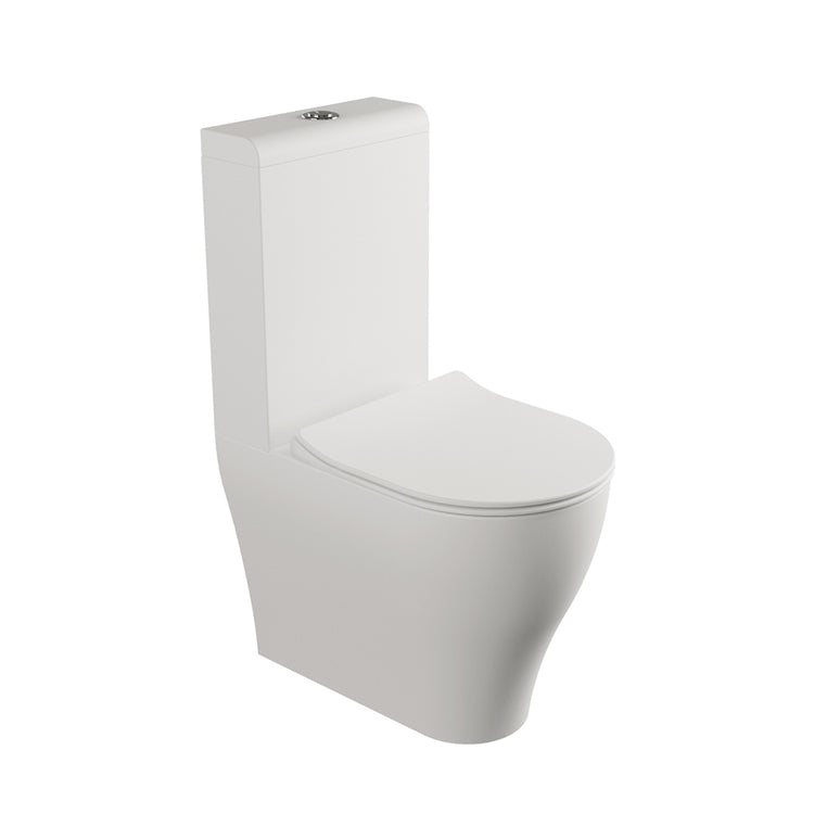 Flaminia Monoblock-WC, mit Goclean®-System, ohne Sitz, für Renovierungen, Farbe Milchweiß, matte Oberfläche APP PLUS AP116RGLAT