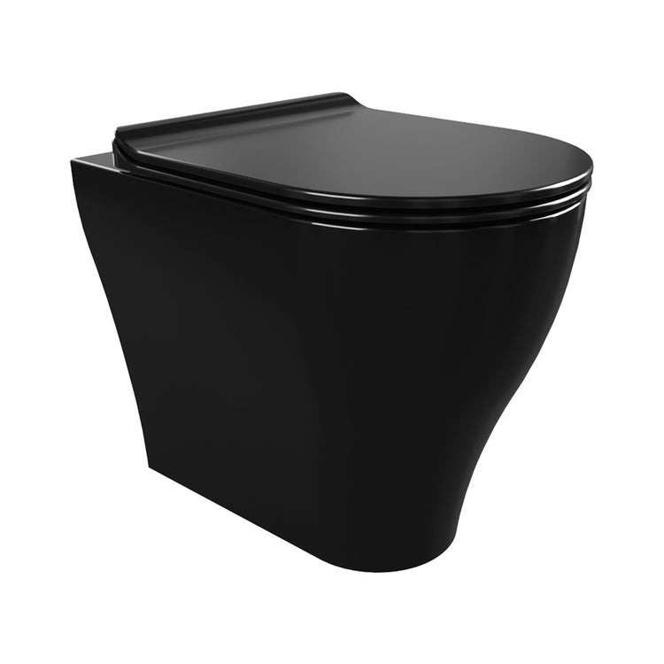 Flaminia Wand-WC mit goclean® System, ohne Sitz, Farbe Schwarz, glänzende Oberfläche APP AP117GNER