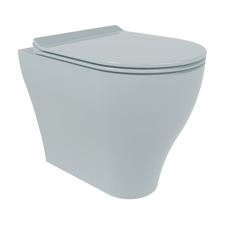Flaminia Wand-WC mit goclean®-System, ohne Sitz, Farbe Staubblau, glänzende Ausführung APP PLUS AP117RGAP
