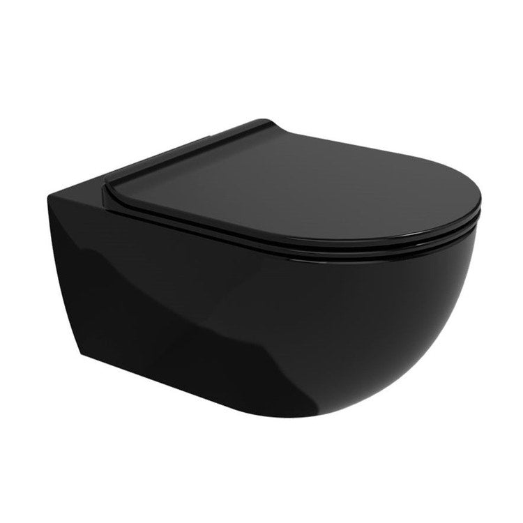 Flaminia Hängendes WC mit goclean® System, ohne Sitz, Farbe schwarz, glänzende Oberfläche APP AP118GNER