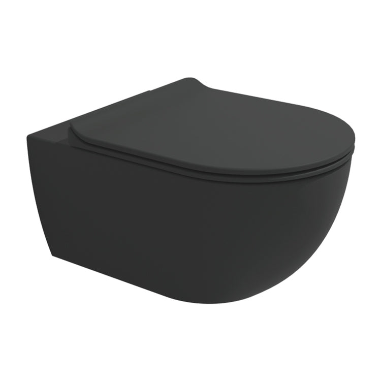 Flaminia Hängendes WC mit goclean®-System, ohne Sitz, mit Bidetspender, Farbe Kohle, matte Ausführung APP AP118GECAR