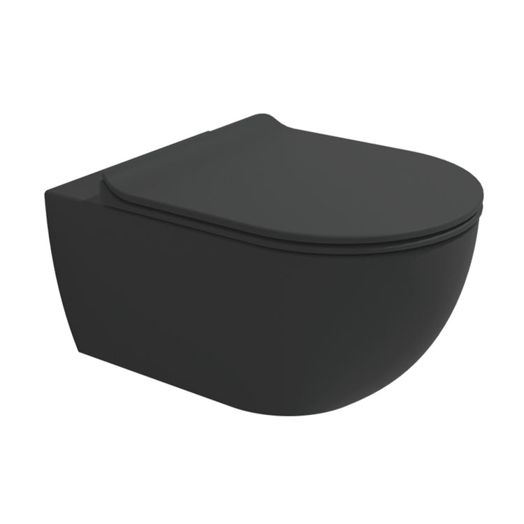 Flaminia Hängendes WC mit gosilent®-System, ohne Rand und ohne Sitz, Farbe Kohle, matte Oberfläche APP AP118SCAR