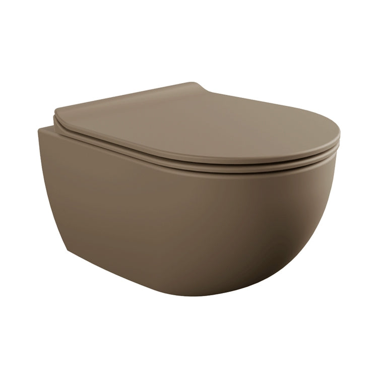 Flaminia Hängendes WC mit goclean®-System, ohne Sitz, Farbe Schlamm, matte Oberfläche MINIAPP AP119GFAN