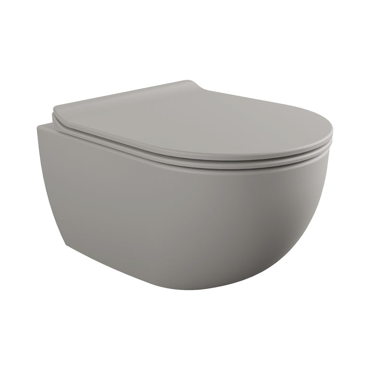 Flaminia Hängendes WC mit goclean®-System, ohne Sitz, Farbe Asche, matte Oberfläche MINIAPP AP119GCEN