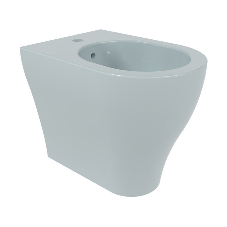 Flaminia Bidet wandhängend ein Loch, Farbe Staubblau glänzende Oberfläche APP AP217AP