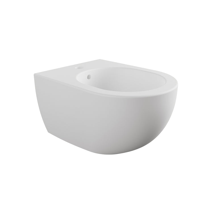 Flaminia Hängendes Einloch-Bidet, Farbe Milchweiß, mattierte Oberfläche MINIAPP AP219LAT