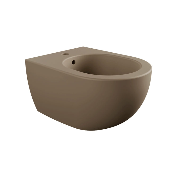 Flaminia Hängendes Einloch-Bidet, Farbe Schlamm, mattierte Oberfläche MINIAPP AP219FAN
