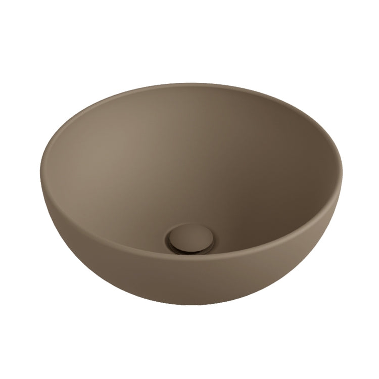 Flaminia Aufsatzwaschbecken rund 40 cm, Farbe Schlamm, matte Ausführung APP 40 AP40AFAN