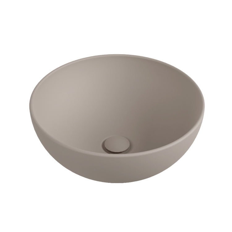 Flaminia Aufsatzwaschbecken rund 40 cm, Farbe Ton mattes Finish APP 40 AP40AARG