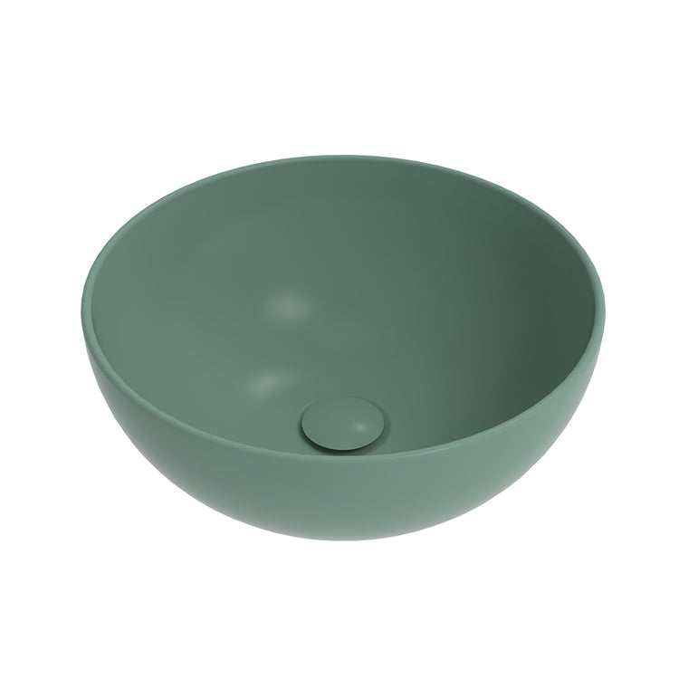 Flaminia Aufsatzwaschbecken rund 40 cm, Farbe Minze, matte Oberfläche APP 40 AP40AME