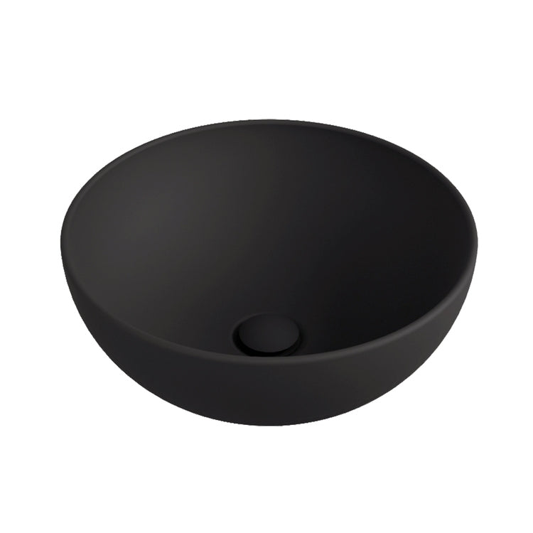 Flaminia Aufsatzwaschbecken rund 40 cm, Farbe Kohle, matte Oberfläche APP 40 AP40ACAR
