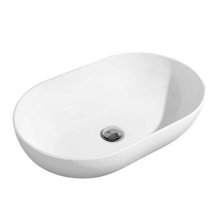 Flaminia Aufsatzwaschbecken 62 cm, Weiß, glänzende Oberfläche APP 62 AP62A
