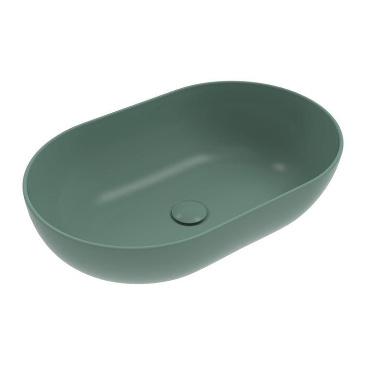 Flaminia Aufsatzwaschbecken 62 cm, Farbe Mint, matte Oberfläche APP 62 AP62AME