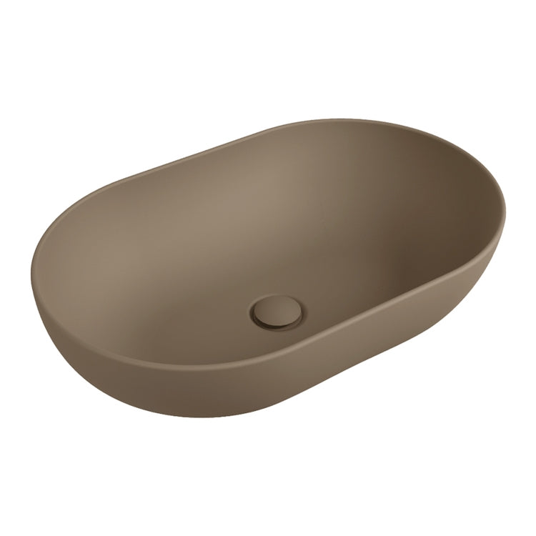 Flaminia Aufsatzwaschbecken 62 cm, Farbe Schlamm, matte Oberfläche APP 62 AP62AFAN