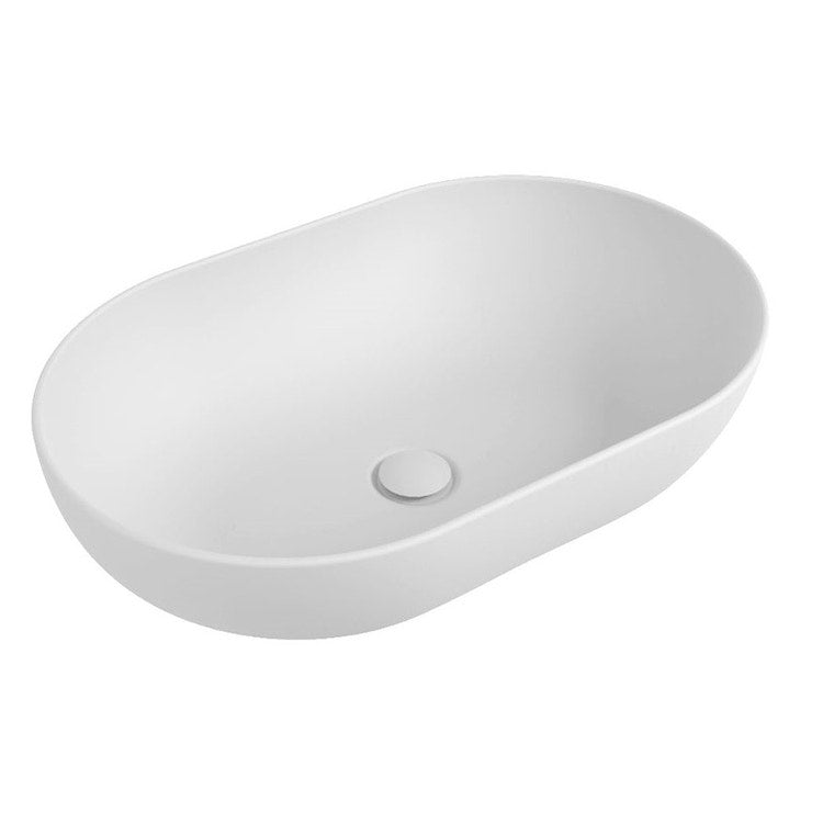 Flaminia Aufsatzwaschbecken 62 cm, Farbe Milchweiß, matte Oberfläche APP 62 AP62ALAT