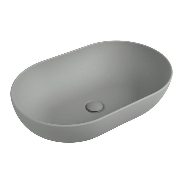Flaminia Aufsatzwaschbecken 62 cm, Farbe Asche, matte Oberfläche APP 62 AP62ACEN