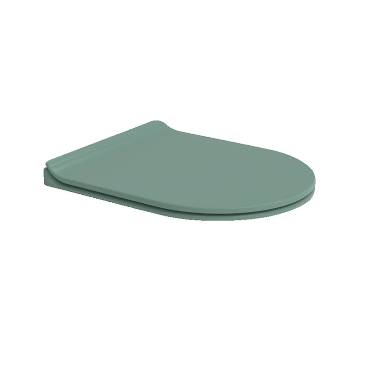 Flaminia Slim-Toilettenbrille aus duroplastischem Material, mit sanft schließendem Absenkmechanismus und Schnellverschluss-Scharniere, Farbe Mint, matte Oberfläche APP APCW10ME