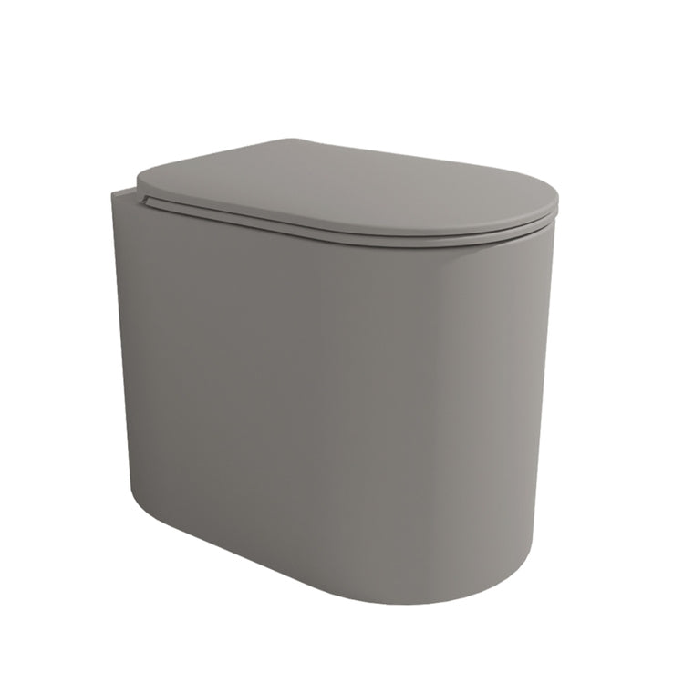 Flaminia Wand-WC, mit Goclean®-System und S/P-Abfluss, ohne Sitz, Farbe Asche, matte Ausführung ASTRA AS117GCEN