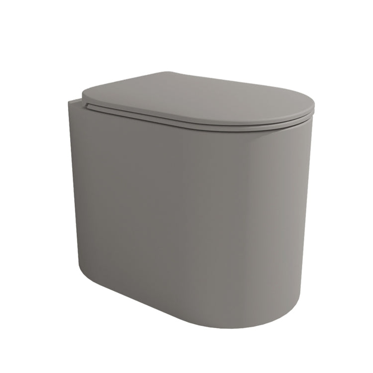 Flaminia Wand-WC Plus, mit goclean®-System, ohne Sitz, Farbe Asche, matte Oberfläche ASTRA AS117RGCEN