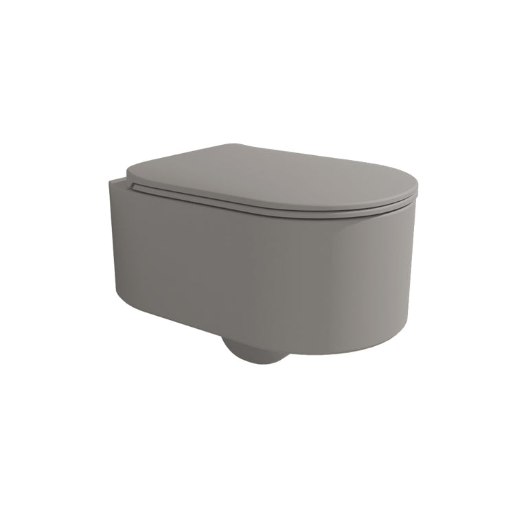 Flaminia Hängendes WC mit goclean®-System, ohne Sitz, Farbe Asche, matte Oberfläche ASTRA AS118GCEN