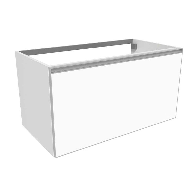 Flaminia Waschbeckenunterschrank L. 95 T. 50 cm hängend, mit 1 Schublade, ohne Aufsatz, Weiß matt CUBIKA CKD890LBK