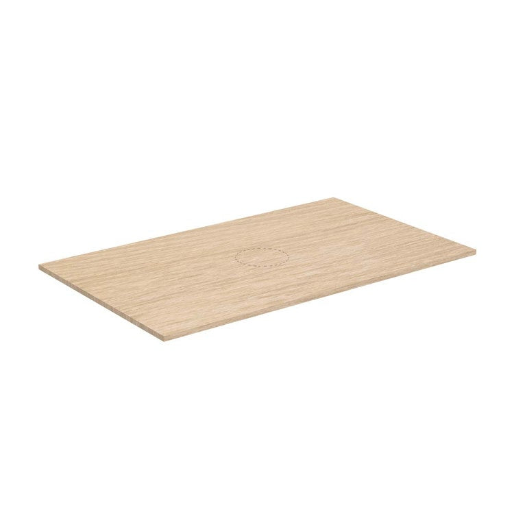 Flaminia Abdecktop L. 95 T. 51 cm, Oberfläche griechische natürliche Eiche CUBIKA CKPR51LLK095