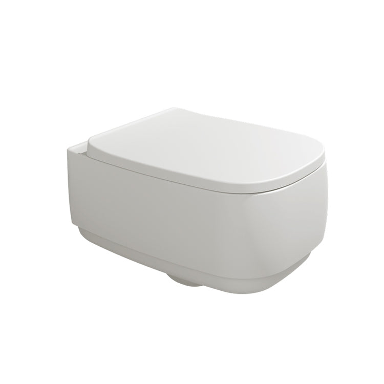 Flaminia Hängendes Becken mit goclean®-System, ohne Sitz, Farbe Milchweiß, matte Oberfläche FLAG FG118GLAT