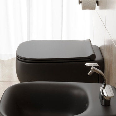 Flaminia Hängendes WC mit goclean®-System, ohne Sitz, Farbe Kohle, matte Oberfläche FLUO FU118GCAR