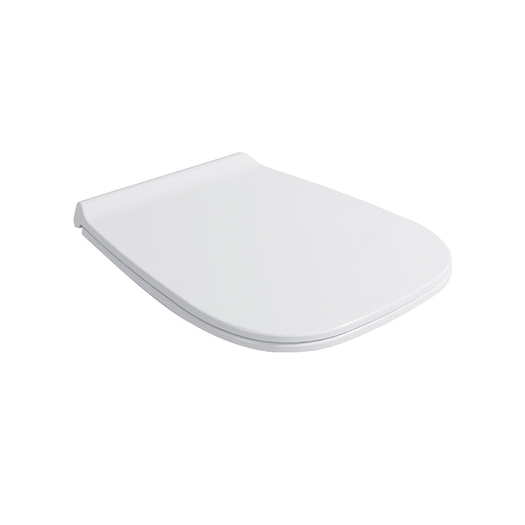 Flaminia Slim-Waschtischabdeckung aus duroplastischem Material, mit verzögerter Absenkung, mit Schnellverschluss-Scharniere, Chrom-Finish, Weiß, glänzendes Finish FLUO FUCW05