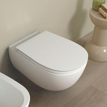 Flaminia Hängendes Becken mit Goclean®-System, Farbe Milchweiß, matte Oberfläche IO . IO118GLAT