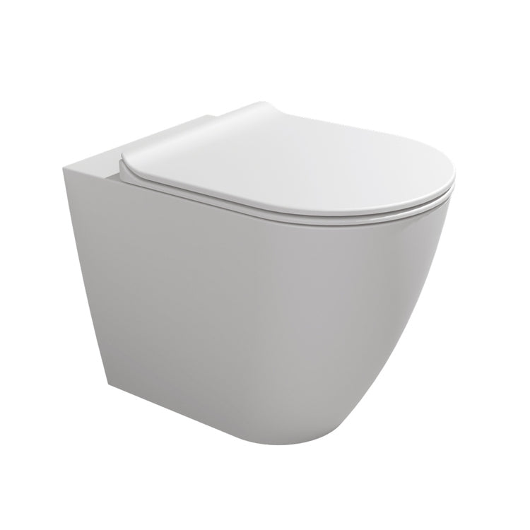 Flaminia Wand-WC mit Goclean®-System, Ablauf S/P, ohne Sitz, Farbe Milchweiß, mattes Finish LINK LK117GLAT
