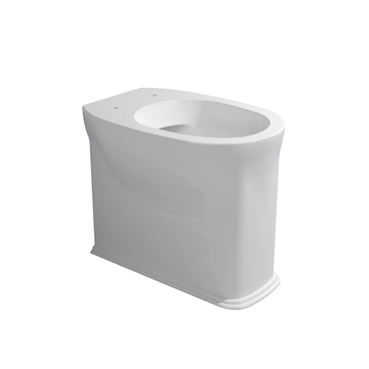 Flaminia Wand-WC-Becken mit Goclean®-System, Wand- oder Bodenablauf, ohne Sitz, Weiß, glänzende Oberfläche MADRE PLUS MA117RG
