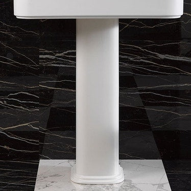 Flaminia Säule aus Keramik für Waschbecken, Weiß, glänzende Oberfläche MADRE MACOL